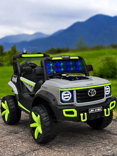 KIDS ELECTRIC TOYOTA RIDE ON JEEP WITH LIGHT & SOUND